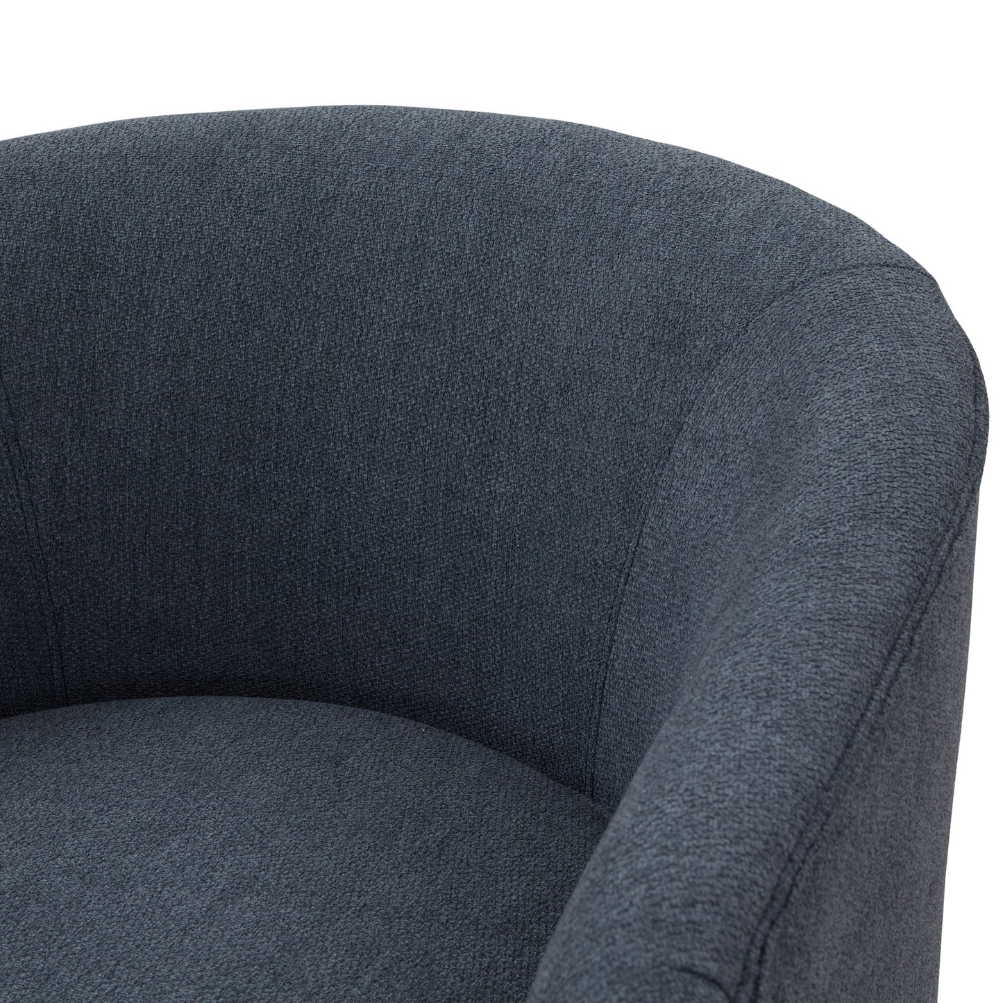 Miramar - Swivel Barrel Chair With Wooden Base