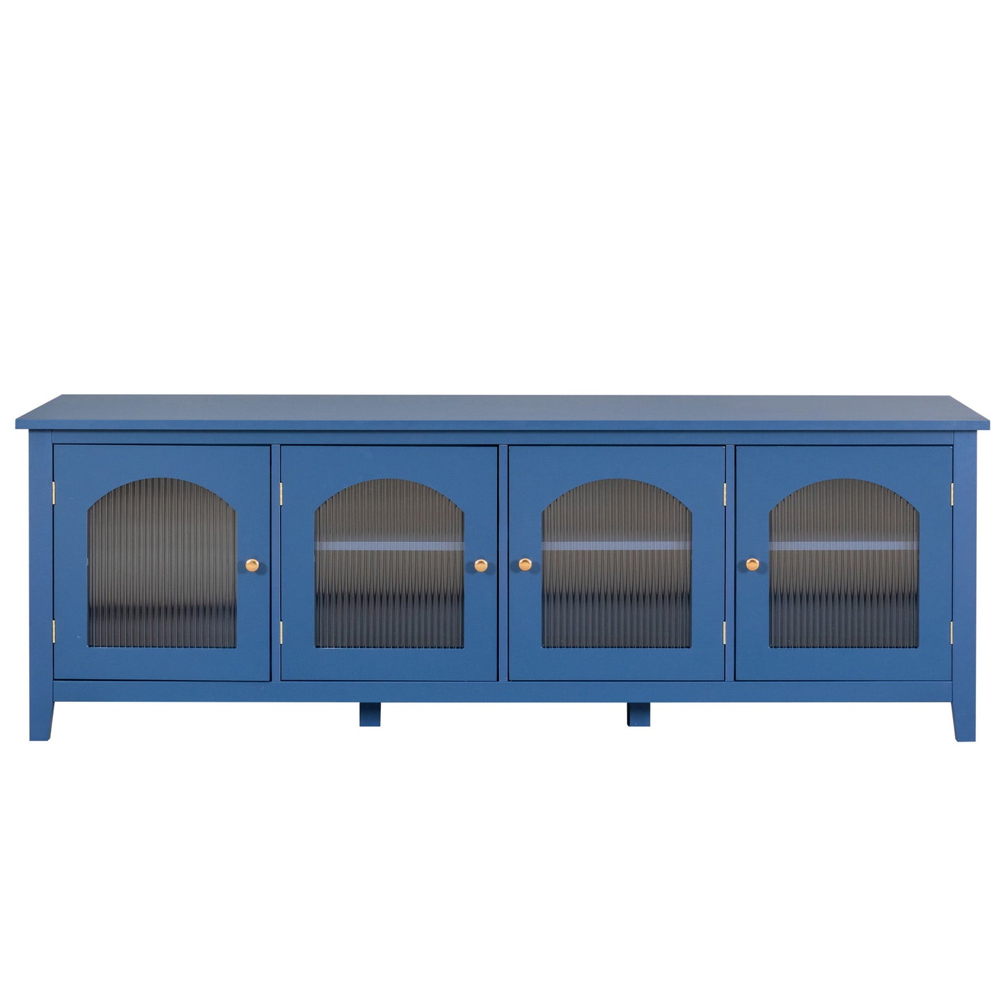 StylishTVcabinet Entertainment CenterTV Stand, TVconsoletable, Media Console, Solidwood Frame, Changhong Glass Door, Metal Handle