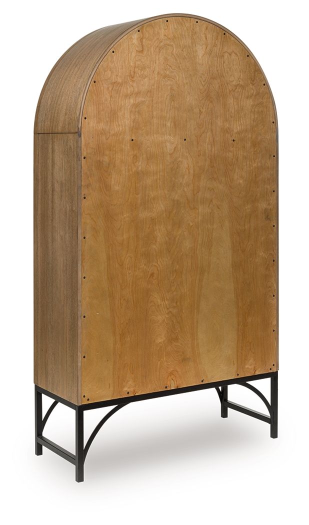 Gwenwich - Natural / Black - Accent Cabinet