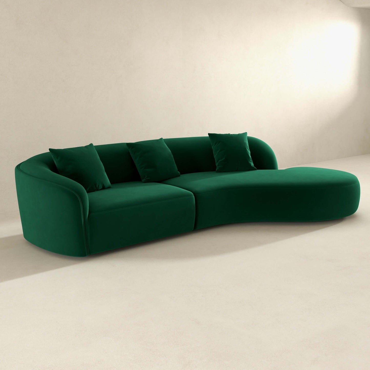 Elijah - Japandi Style Curvy Sectional Sofa