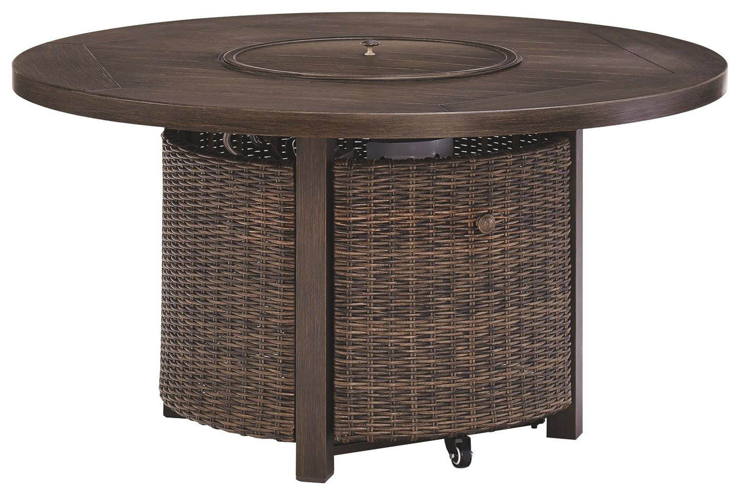 Paradise Trail - Medium Brown - Round Fire Pit Table