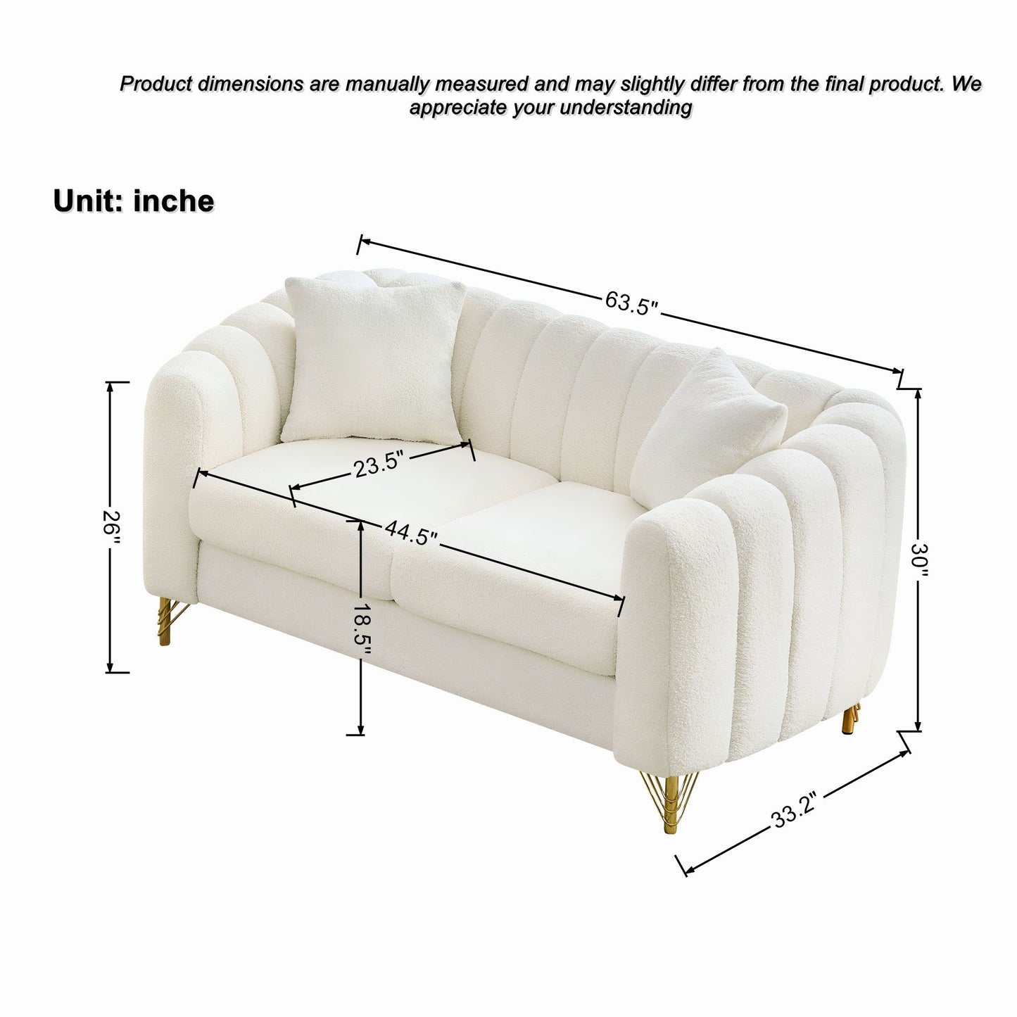 Loveseat Sofa For Living Room