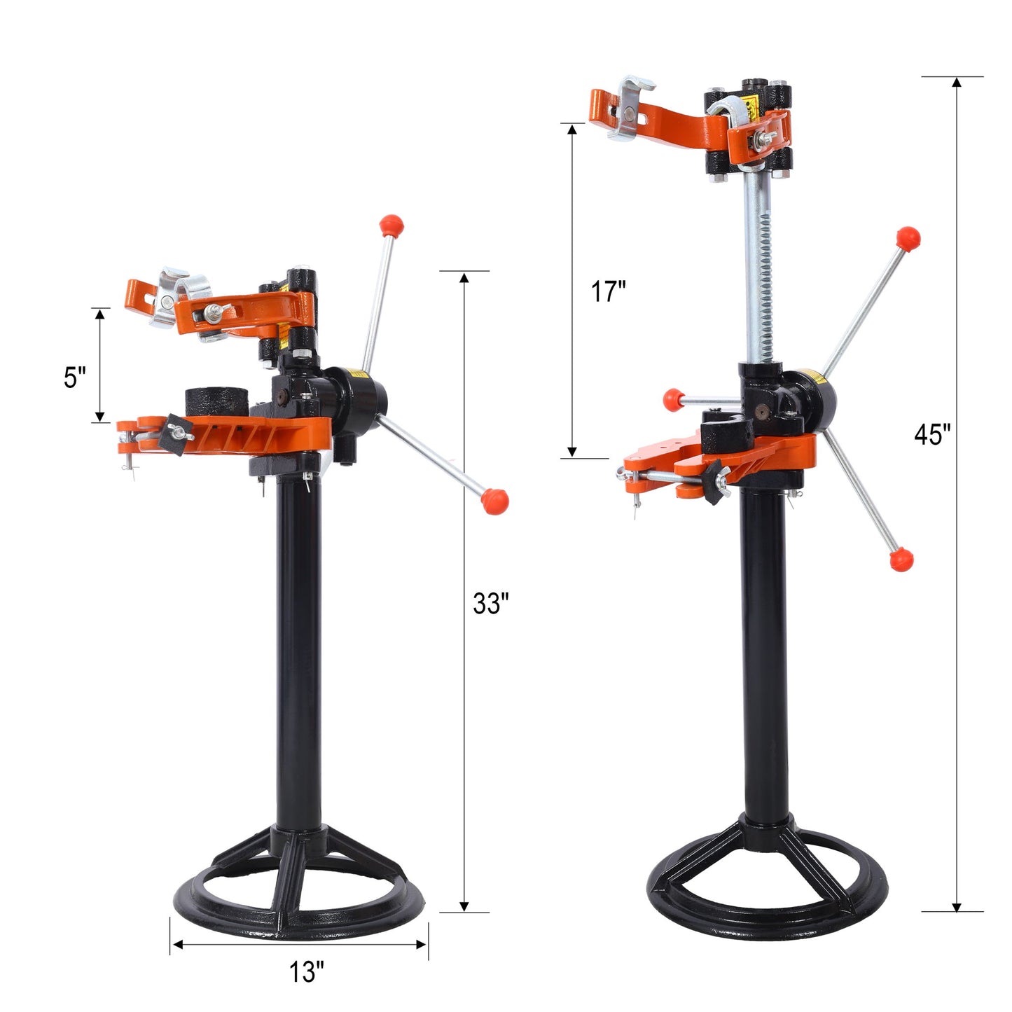 Auto Tools Equipment Vehicle, Hand Operate Strut Coil Spring Press Compressor - Black / Orange