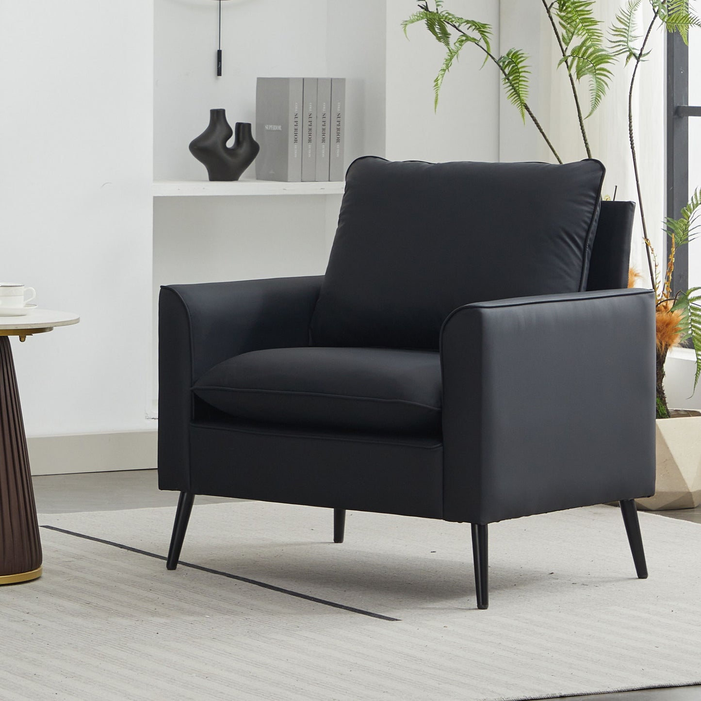 Nordic Retro Light Luxury Upholstered Sofa Chair
