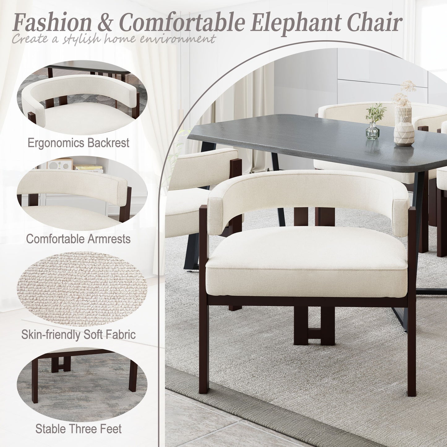 Modern Accent Teddy Upholstered Armchair