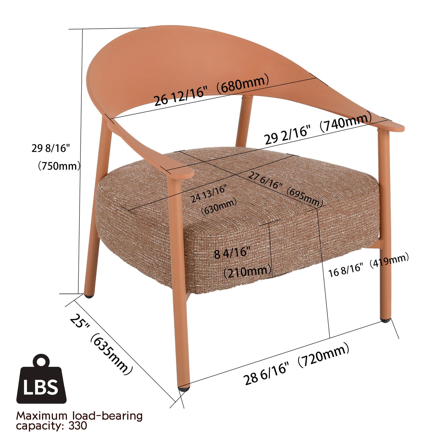 Furniture Set With Seat Cushions, Sturdy And Durable