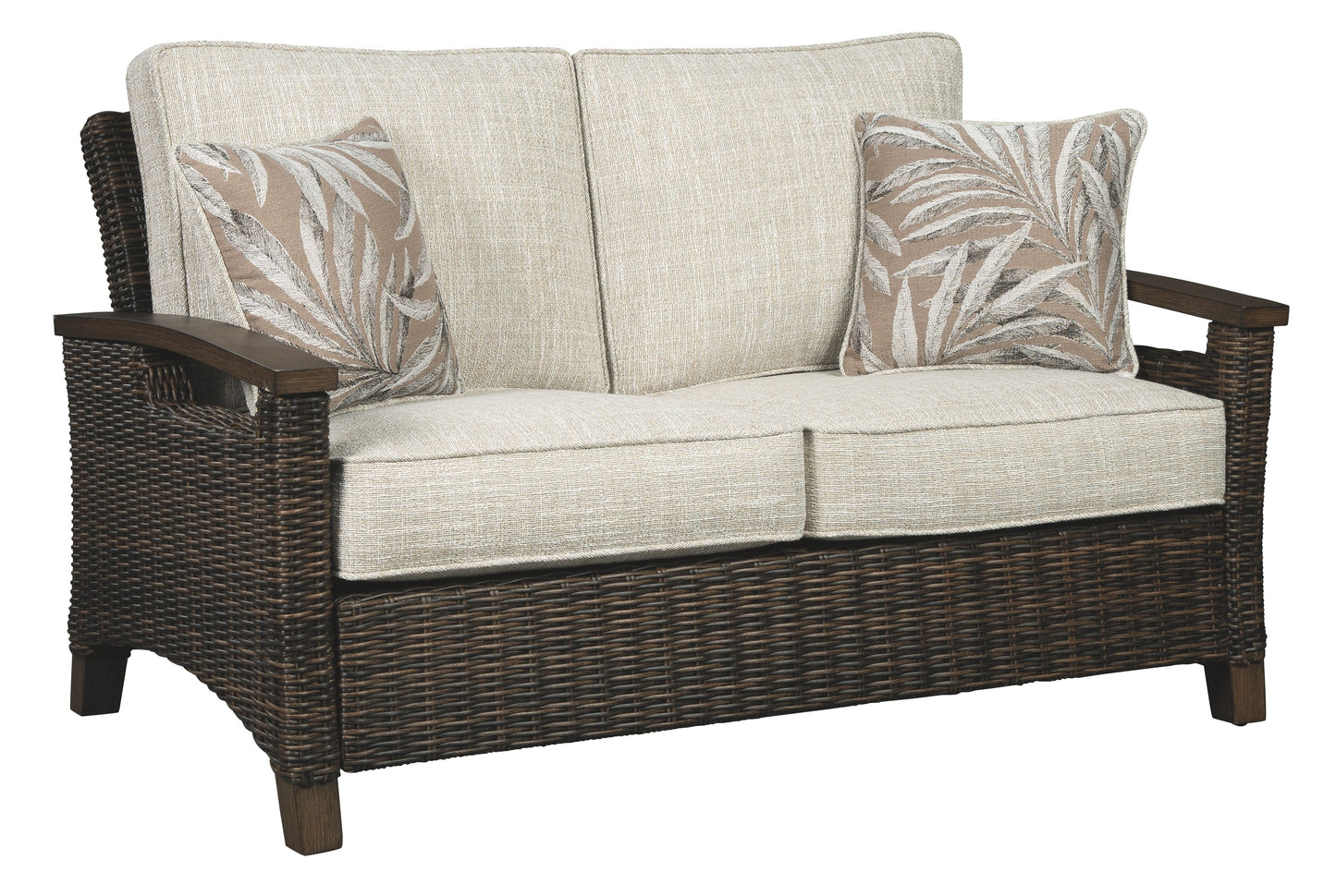 Paradise Trail - Medium Brown - Loveseat w/Cushion