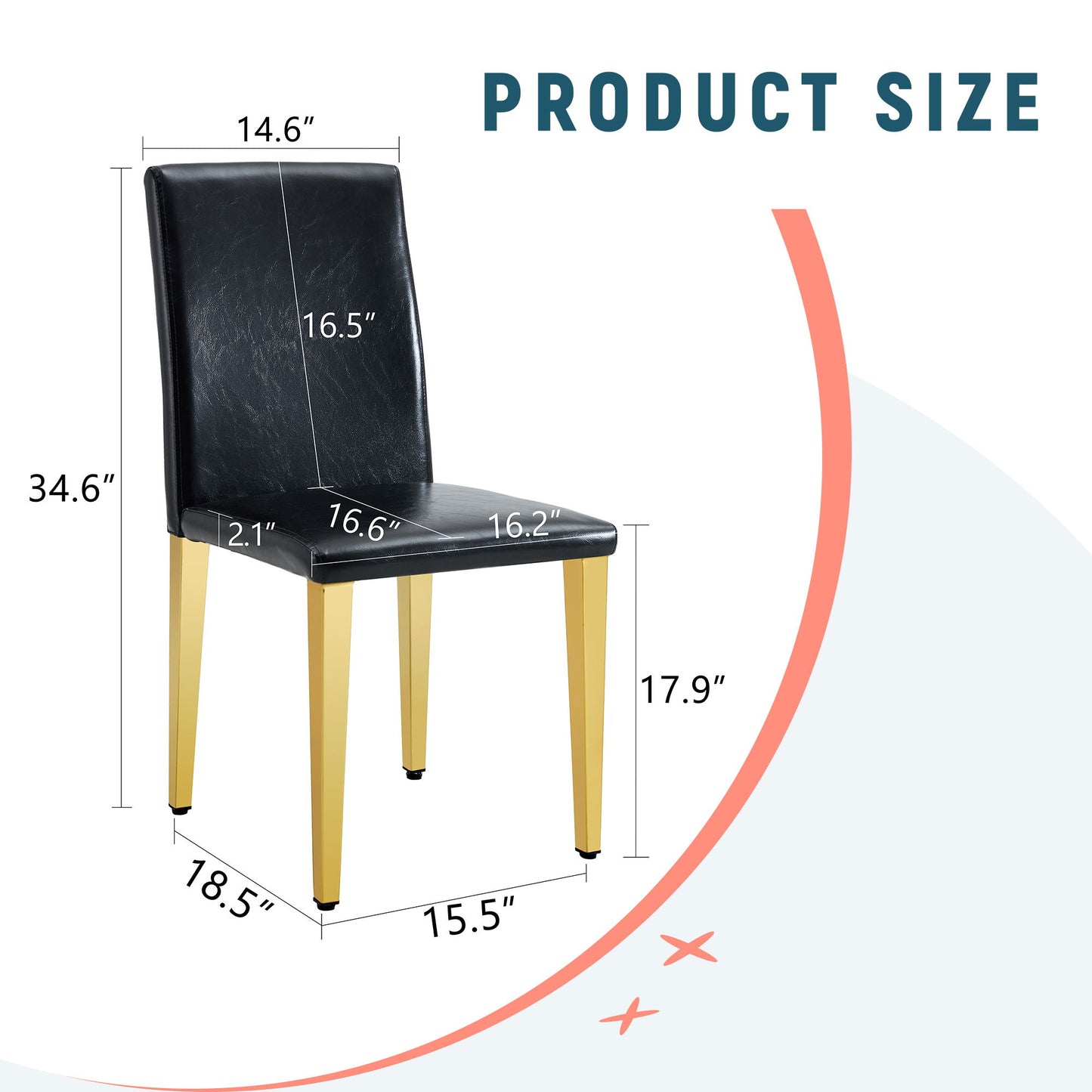 Elegant Upholstered Chairs With Metal Legs