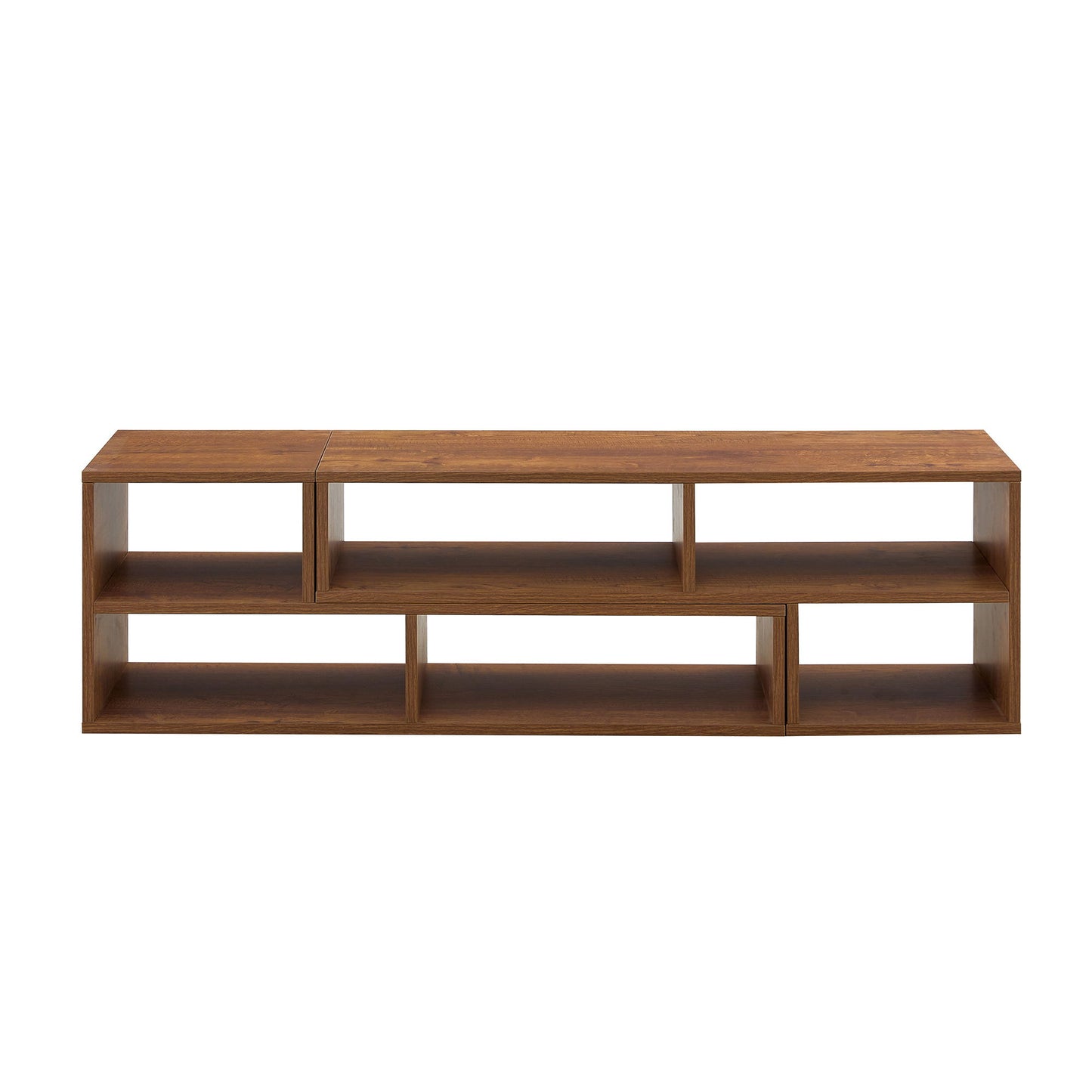 Cube TV Stand With Open Storage And 2 Shelves