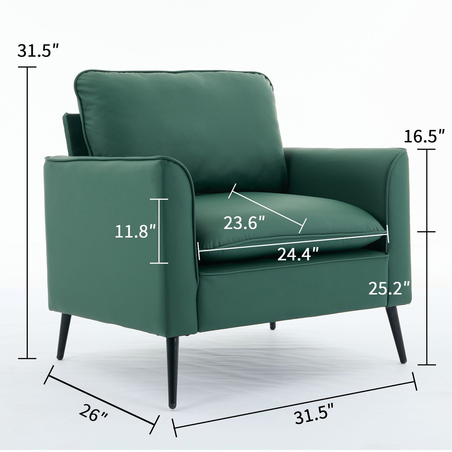 Nordic Retro Light Luxury Upholstered Sofa Chair