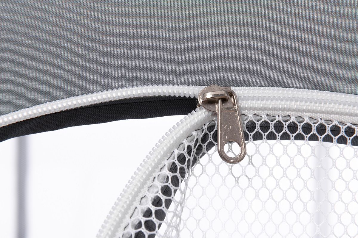 Fabric Baby Playpen, Baby Fence Play Area With Anti Slip Base - Gray