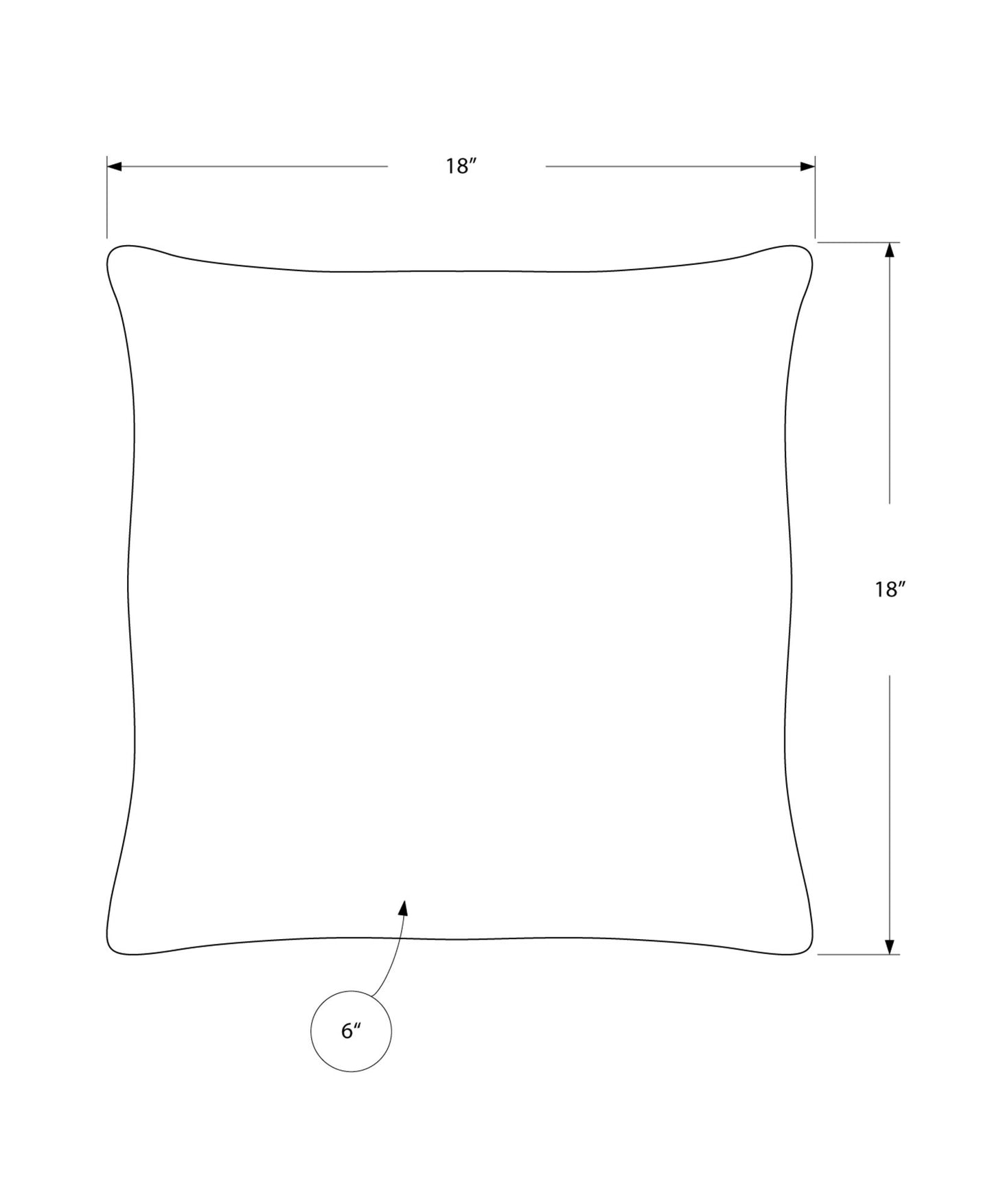 Pillows, Square, Insert Included, Decorative Throw, Hypoallergenic