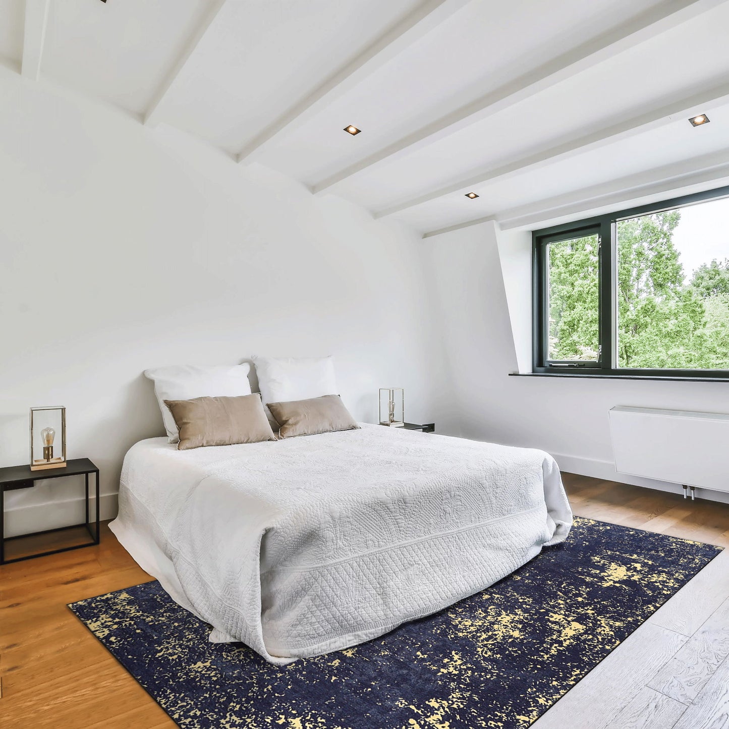 Maval - Abstract Washable Area Rug