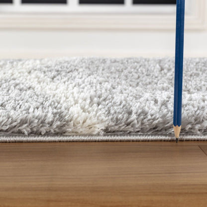 Loft Shag - 7'10" X 9'10" Shaggy Area Rug - Gray