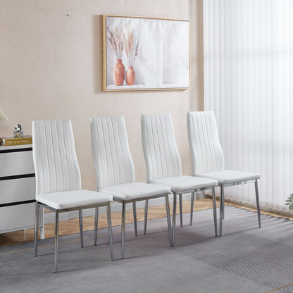 Chrome Leg Dining Chair (Set of 4)