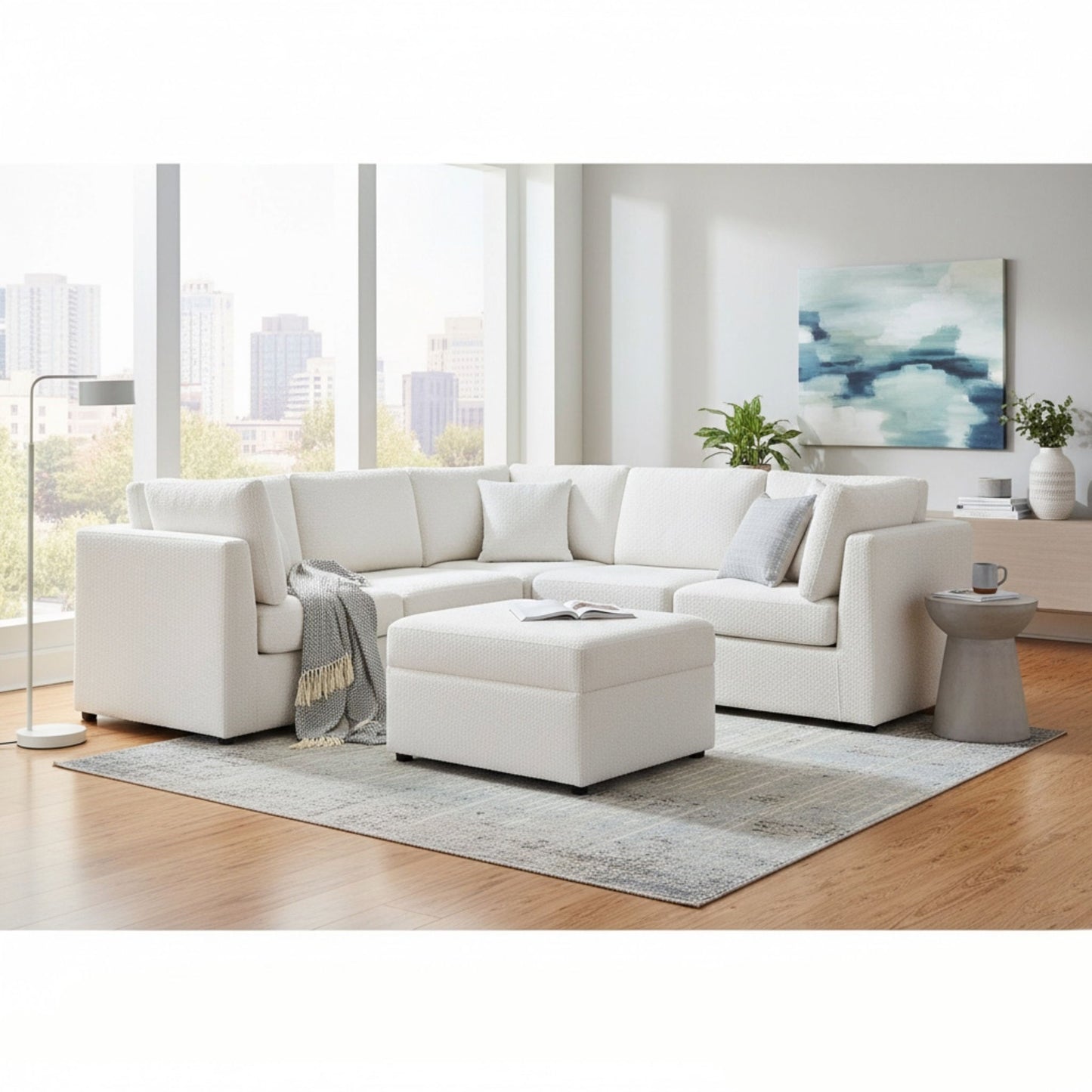 Chauncy - Sectional With Storage Ottoman