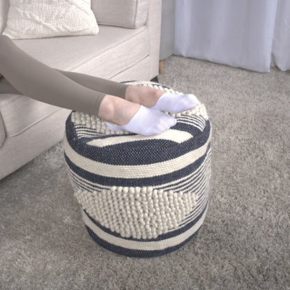 Diamond - Handcrafted Cylindrical Pouf