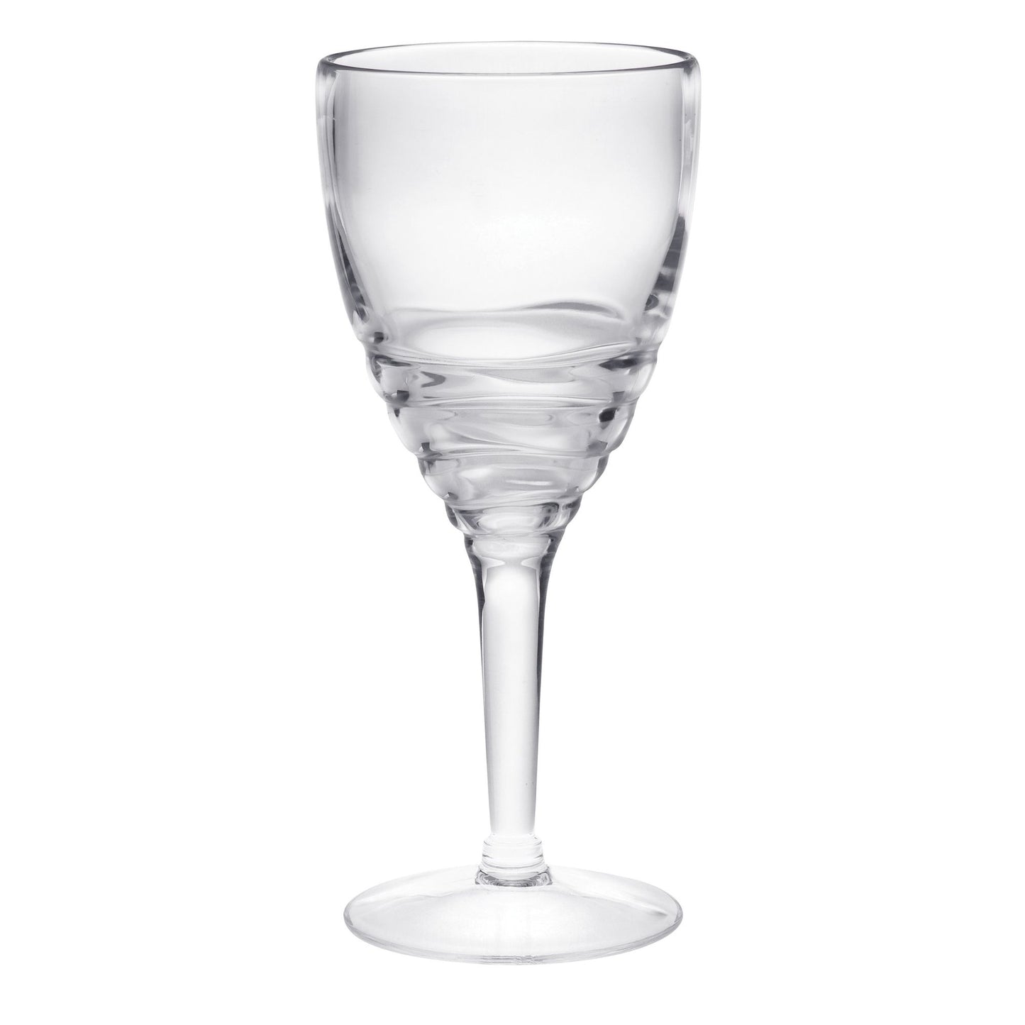 Swirl Plastic Wine Glasses (Set of 4)