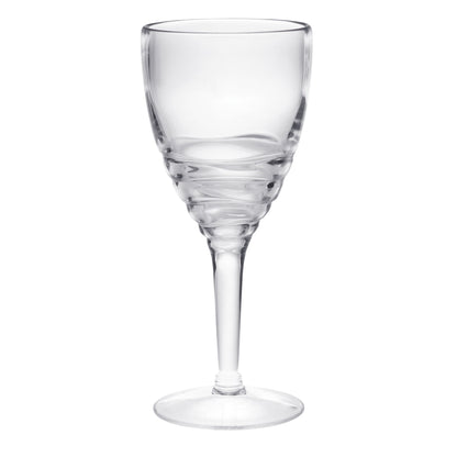 Swirl Plastic Wine Glasses (Set of 4)