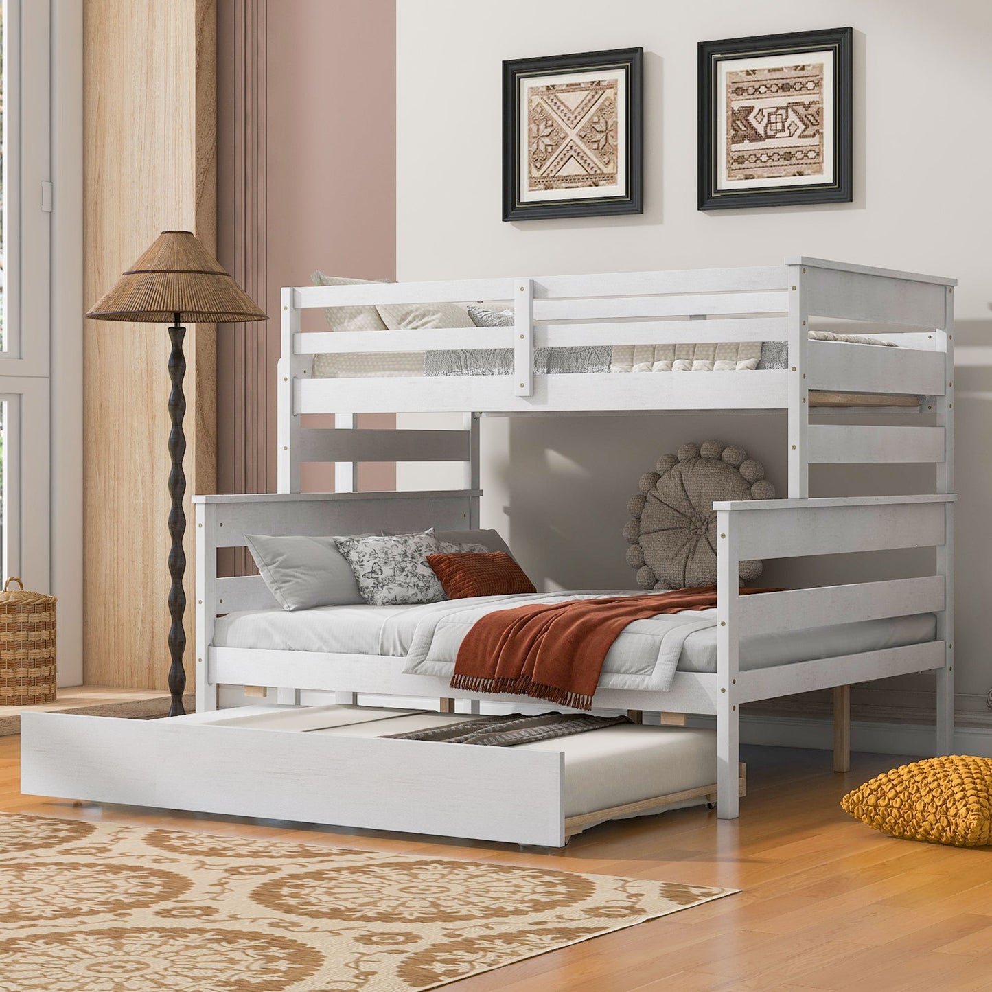 Detachable Design Bunk Bed With Ladder