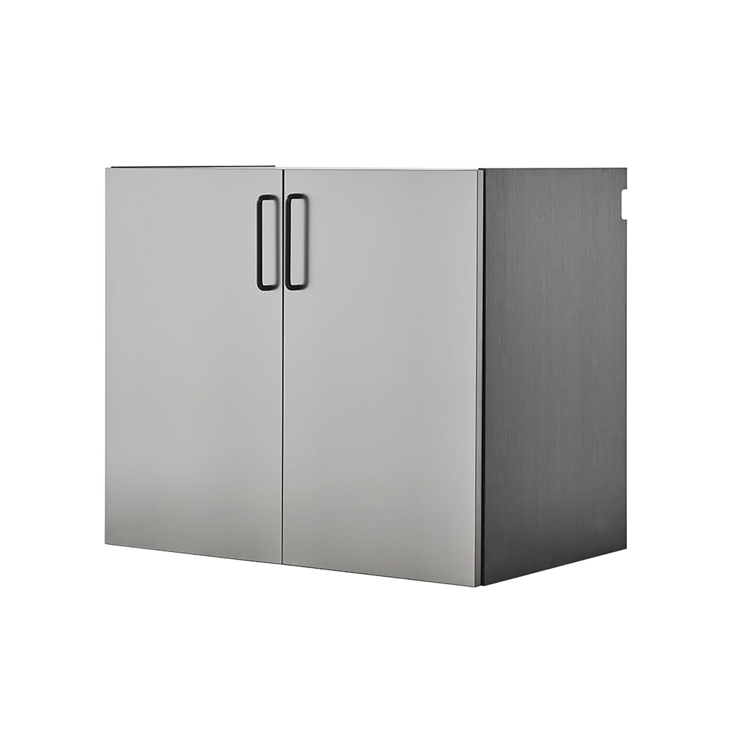 Astro Series - Metal Wall Mounted Base Door Storage Cabinet - Metallic Gray