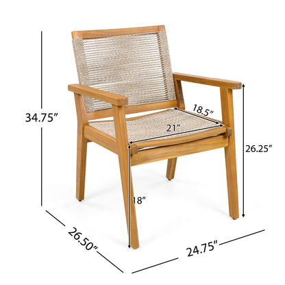Outdoor Rope Dining Chair (Set of 2)