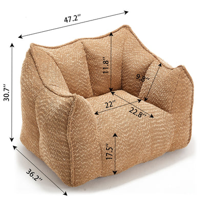Comfortable Chenille Sofa Chairs With Highly Resilient Foam For Living Rooms And Bedrooms