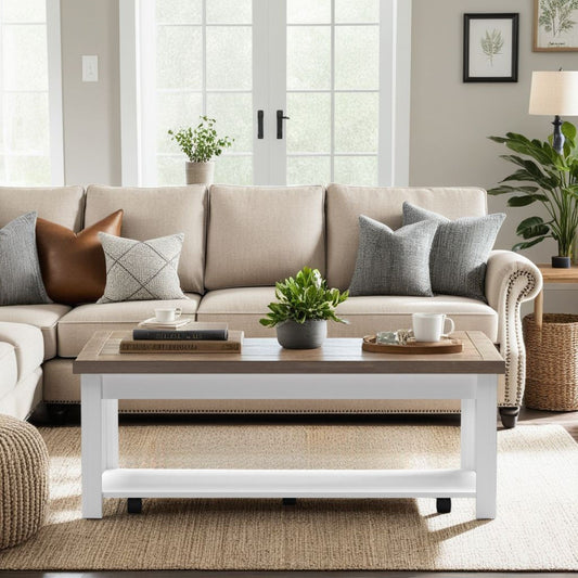 Coffee Table - Jasmine Whitewash / Barnwood
