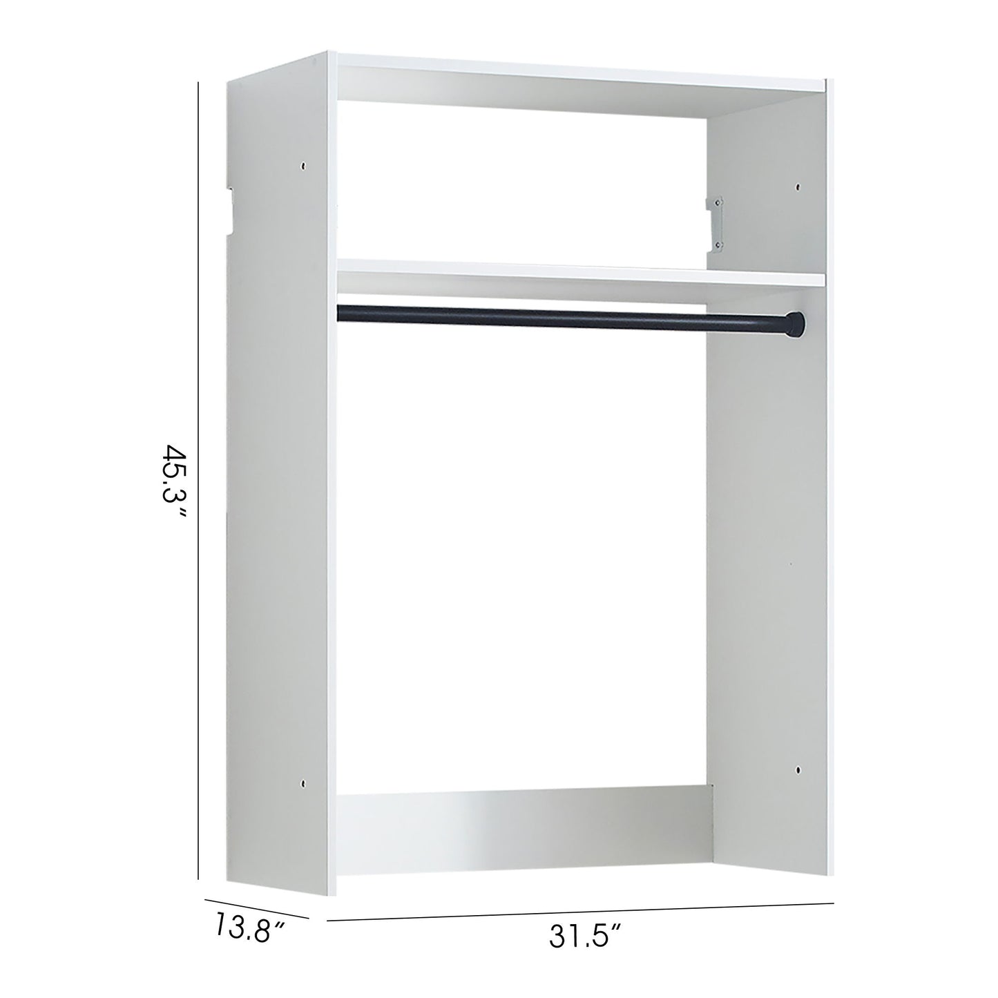 Devi - Wall Mounted Wood Closet System