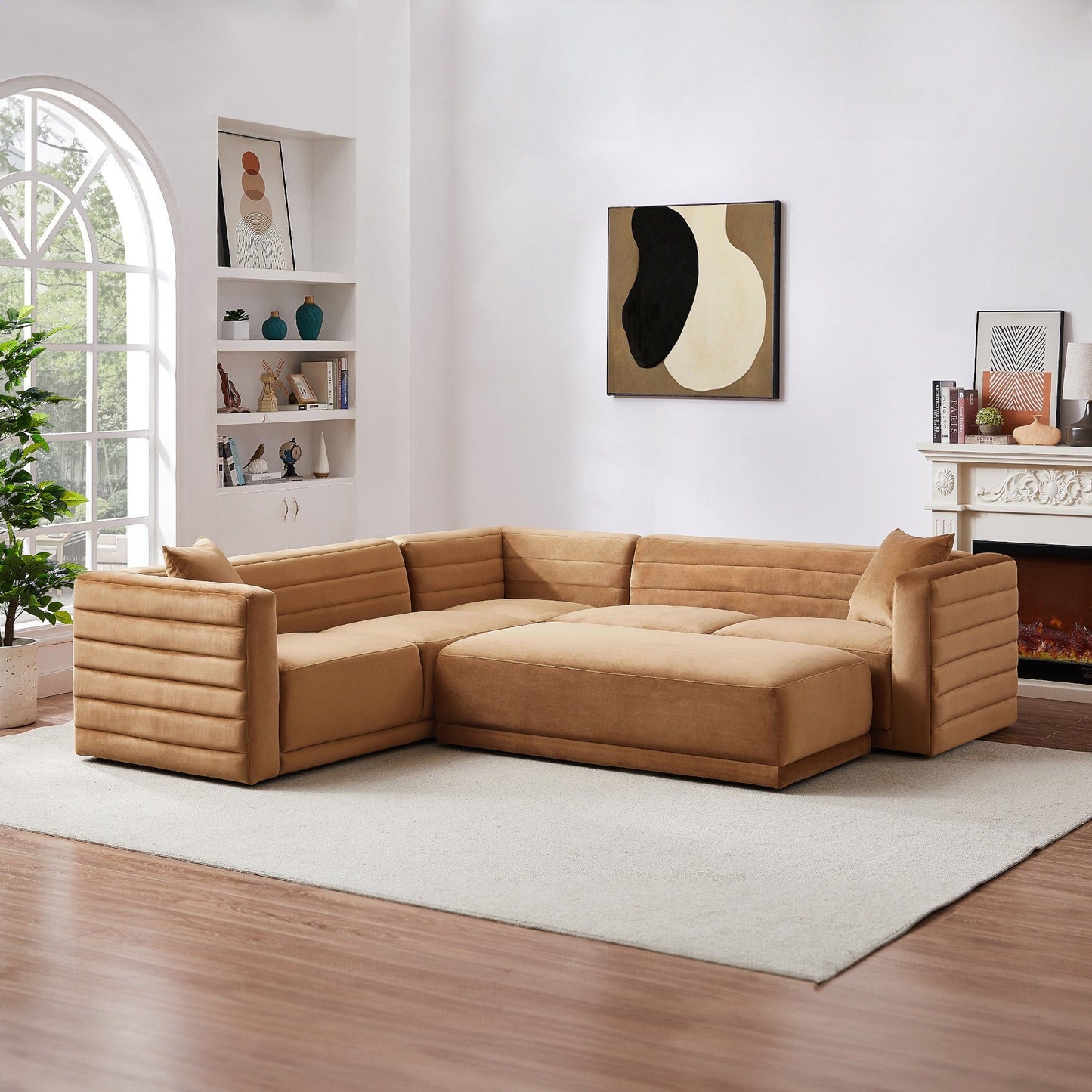 Solo - Corner Sectional Sofa With Ottoman