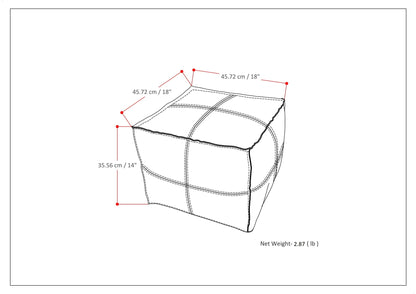 Brody - Versatile Square Pouf