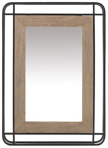Beelman - Black / Brown - Accent Mirror