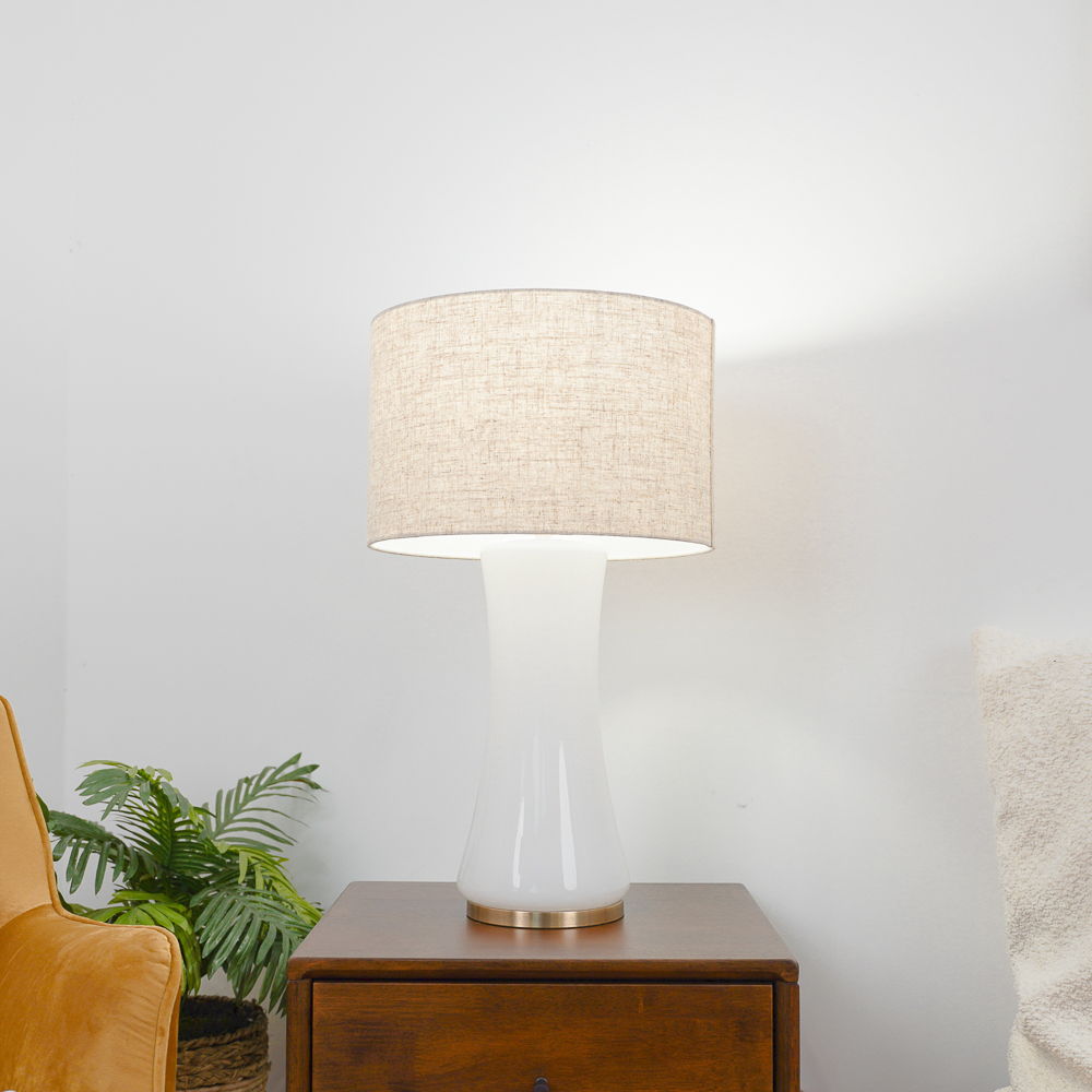 Cascade - Lamp Base Table Lamp - Beige / Gold / White