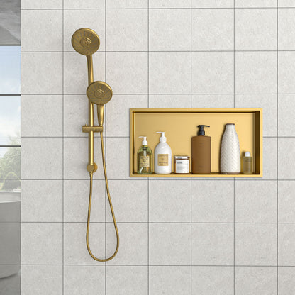 Stainless Steel Shower Niche With Seamless Design For Bathroom Storage