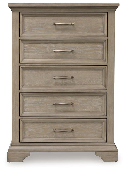 Vallardia - Five Drawer Chest - Light Grayish Brown