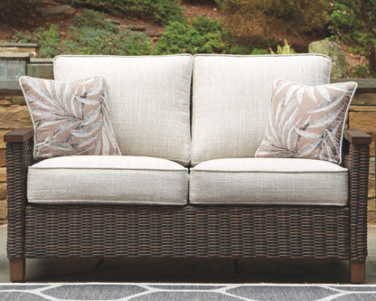 Paradise Trail - Medium Brown - Loveseat w/Cushion