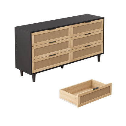 6 Drawer Storage Modern Cabinet For Bedroom