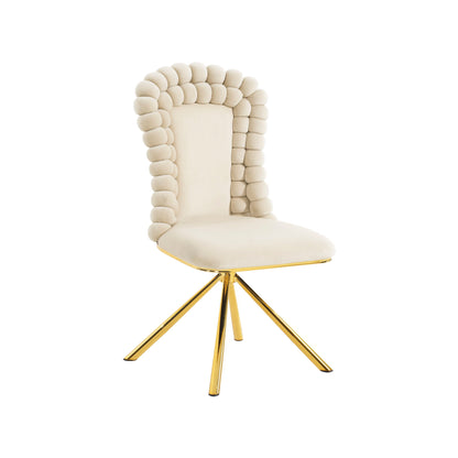 Upholstered Swivel Dining Chairs (Set of 2)