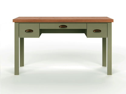 Writing Desk - Sage Green And Fruitwood