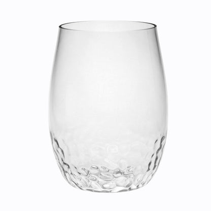 Tritan Hammer - Leadingware Plastic Wine Glasses (Set of 4), Unbreakable 15Oz - Clear