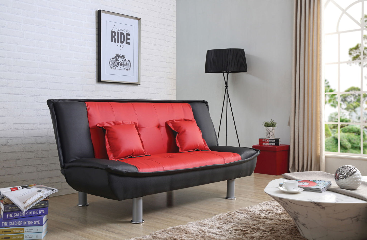 Lionel - Modern Sofa Bed - Black