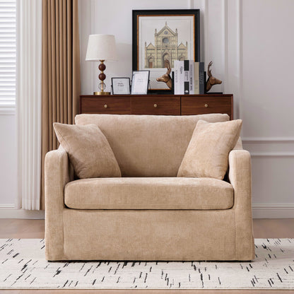 Accent Chair With 2 Bolster Pillows
