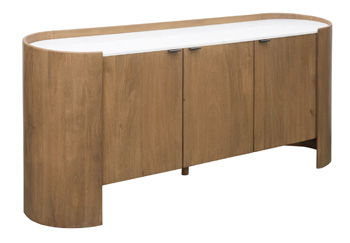 Fitzroy - Brown / White - Accent Cabinet
