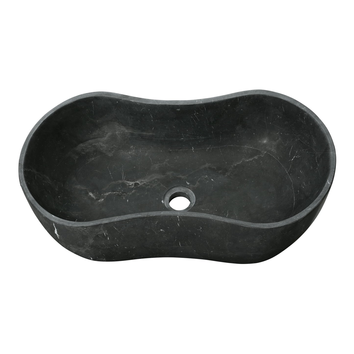 Bathroom Vessel Sink With Wavy Design