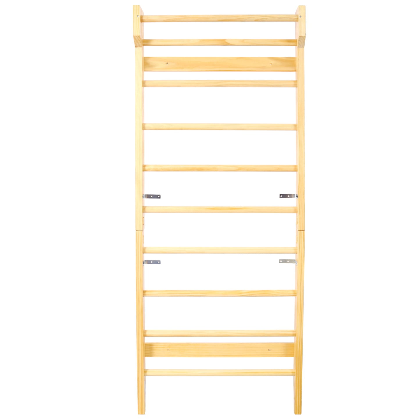 Swedish Ladder, Stall Bars Set For Physical Therapy & Gymnastics - Natural