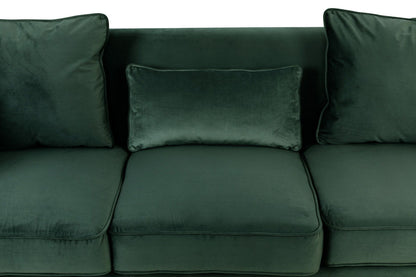 Bayberry - Velvet Sofa With 3 Pillows