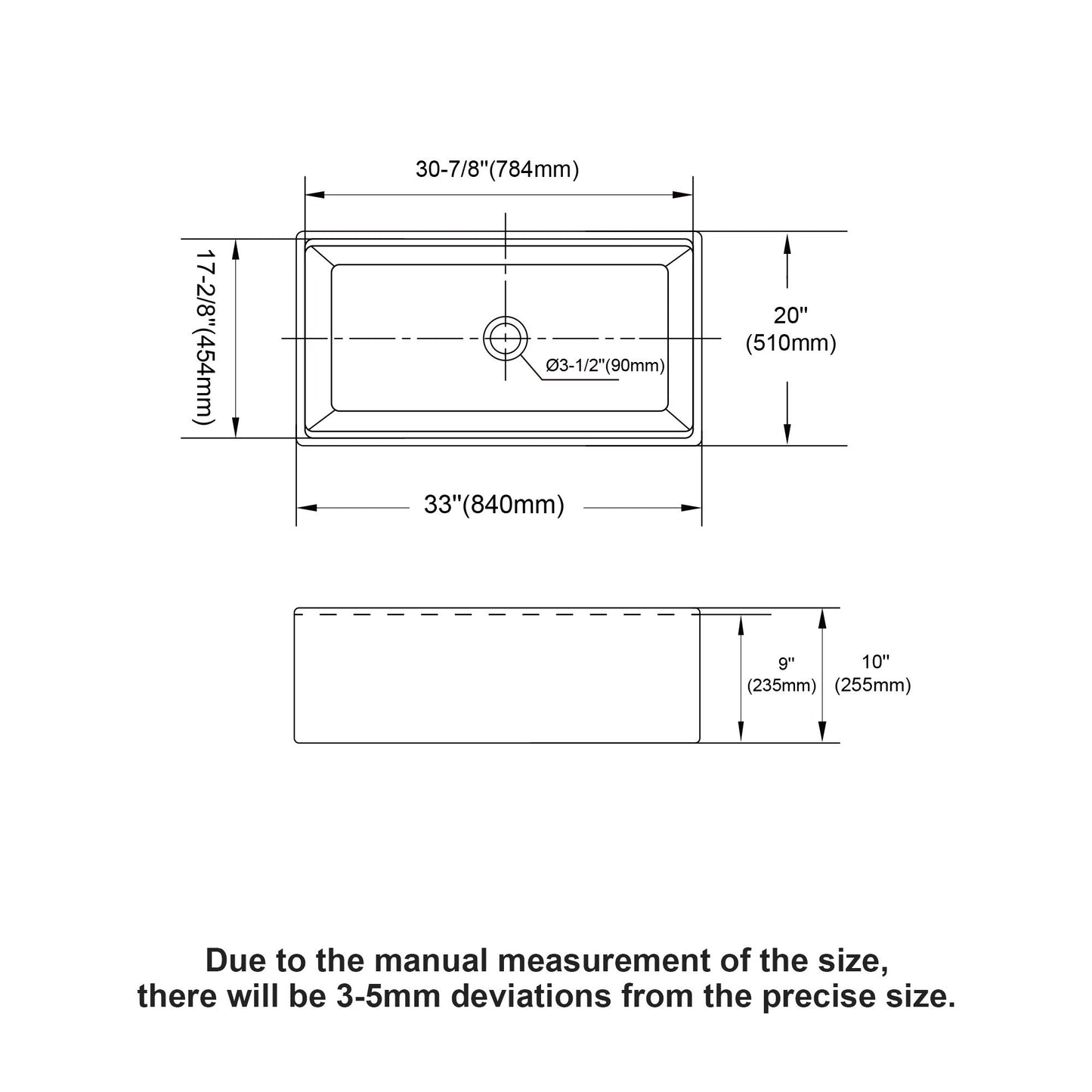 Workstation Single Bowl, Apron Front Kitchen Sink - White