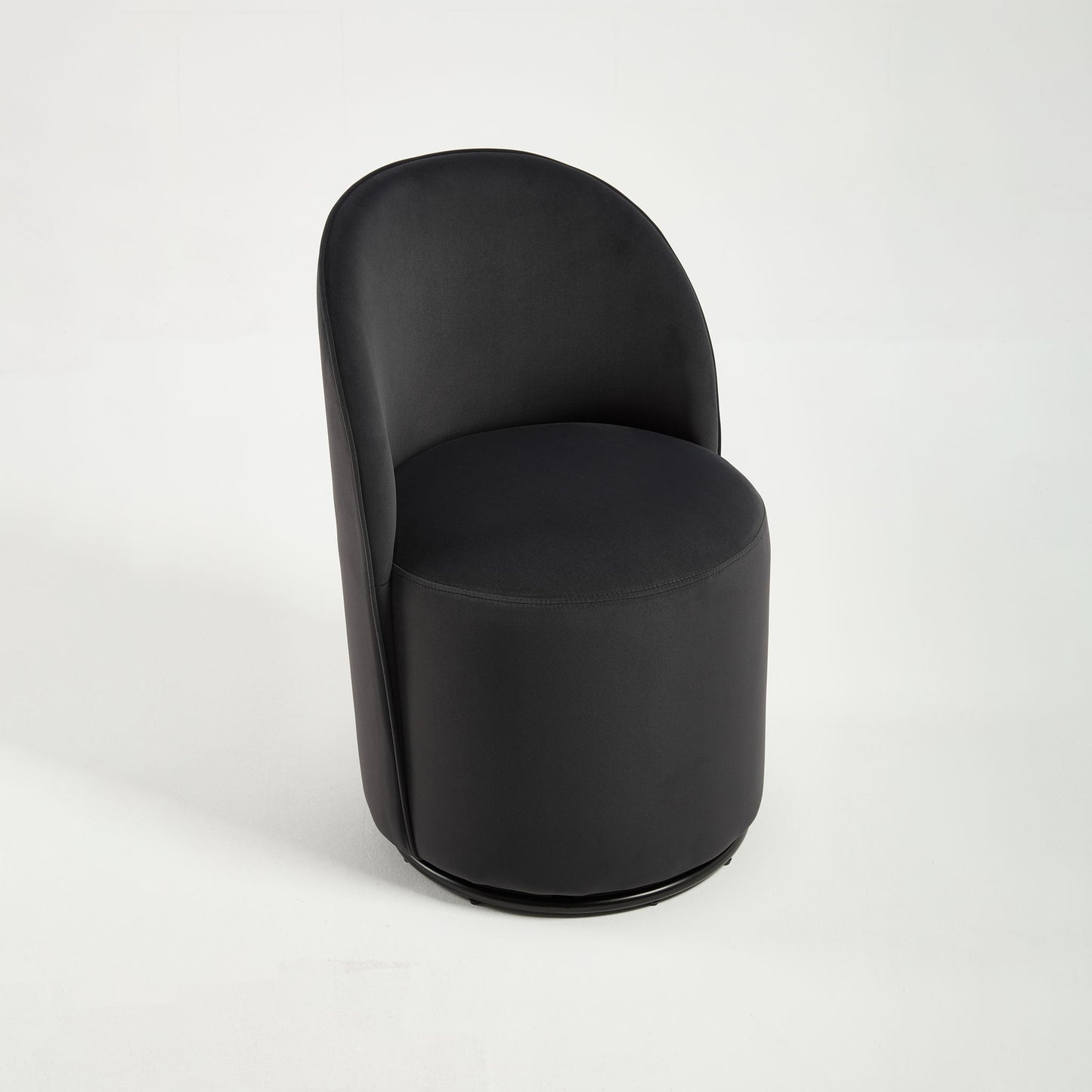 360 Degree Swivel Armless Dining Barrel Chair