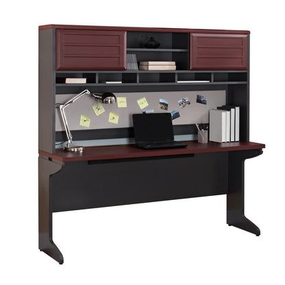 Pursuit - Hutch With Open And Concealed Compartments - Cherry