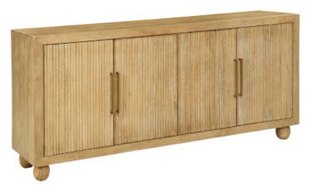 Niam - Light Antique Beige - Accent Cabinet